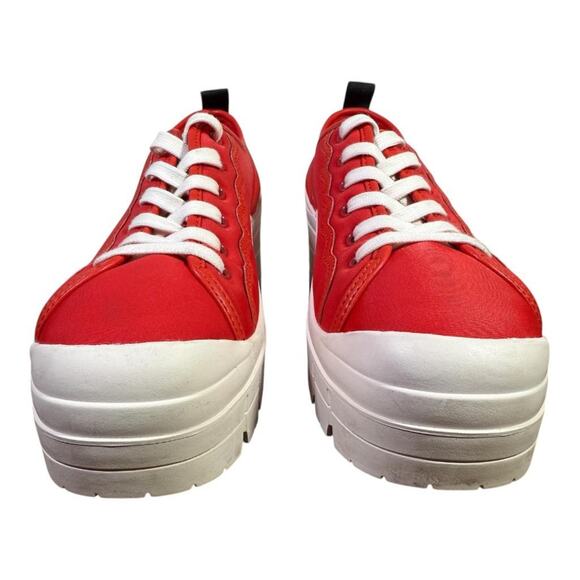 Kate Spade New York Upstate Chunky Red Platform Sneaker Women size 9 - Picture 4 of 9